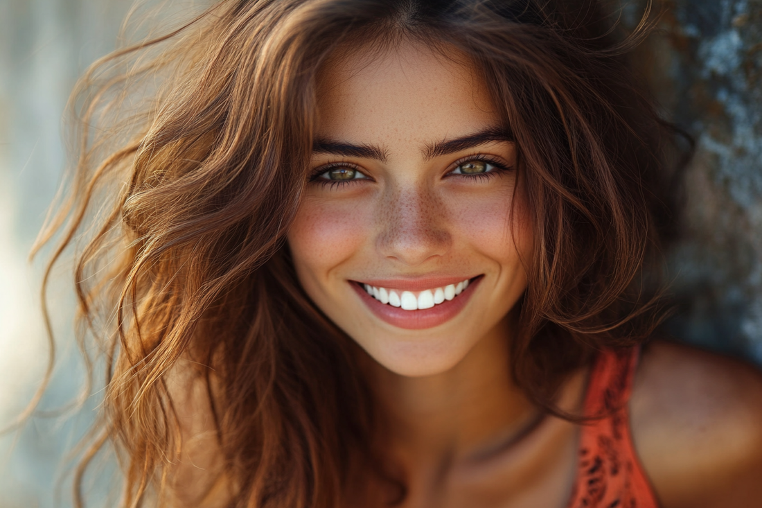 Woman with perfect smile